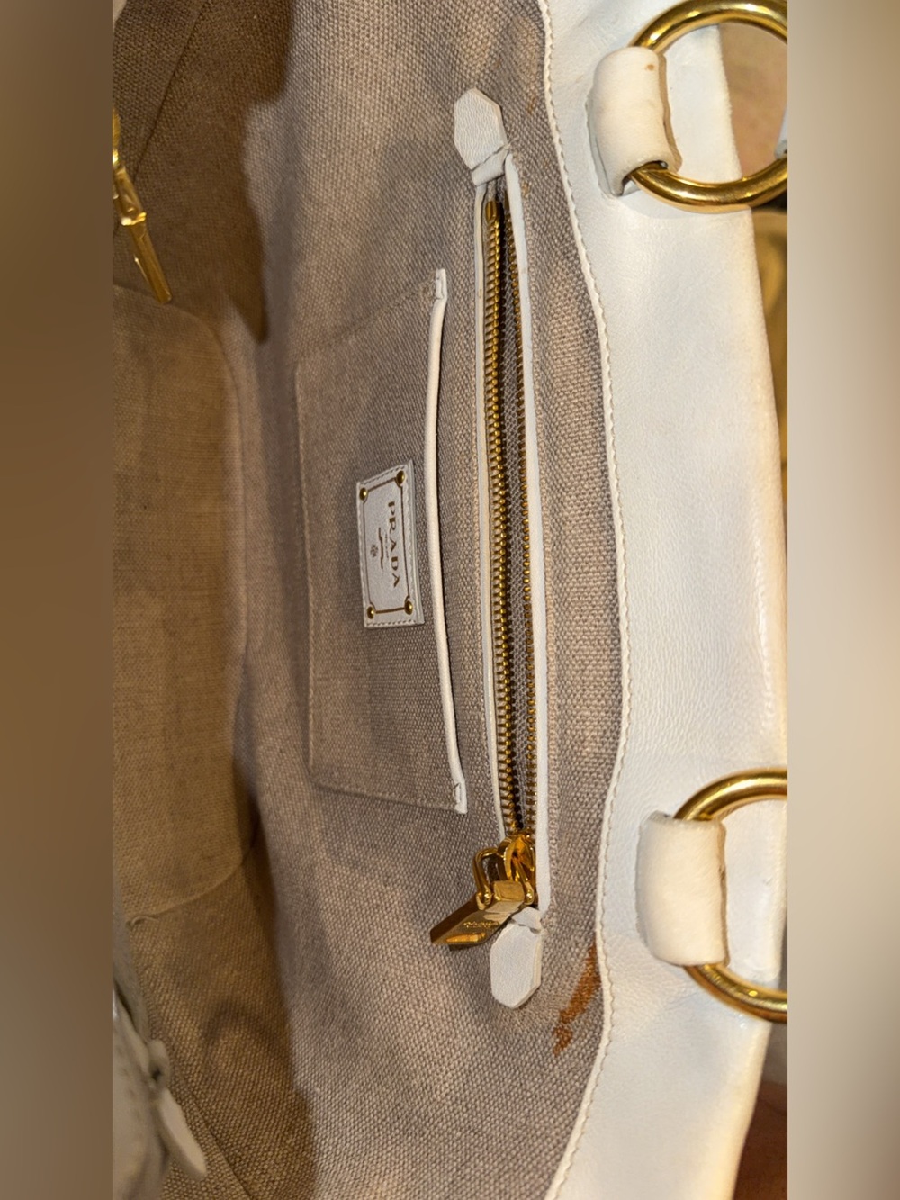 Prada Paglia Cuoio Tote Bag - Picture 8 of 8